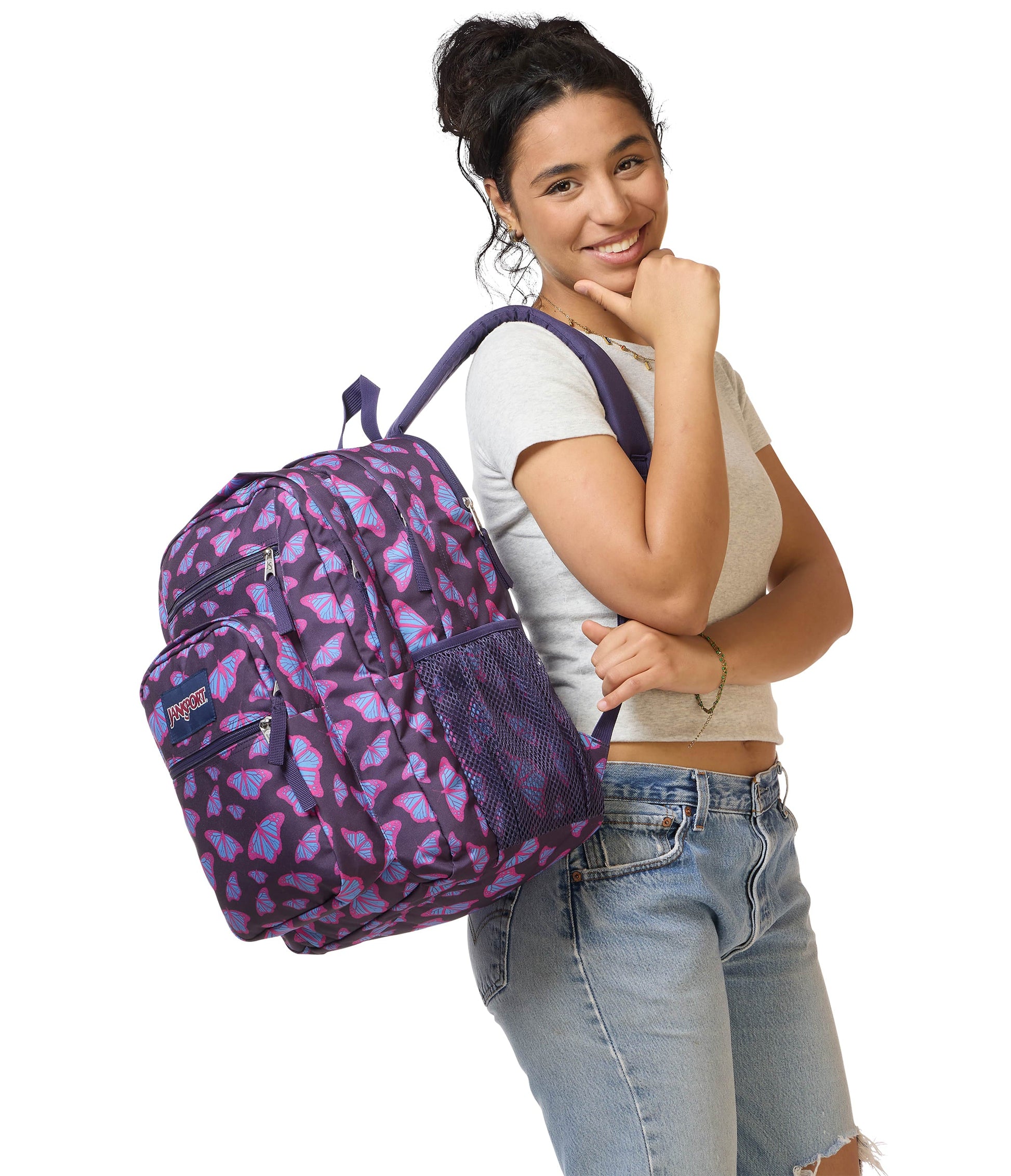 Jansport Backpacks Flutter by Purple JanSport Big Student Backpack - Flutter by Purple