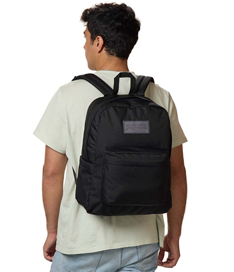 Jansport Backpacks Monochrome Black JanSport SuperBreak Plus Backpack - Monochrome Black