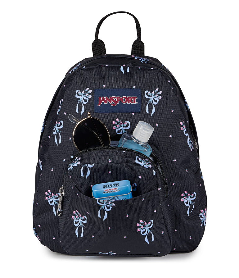 Jansport Backpacks Pastel Petals Black JanSport Half Pint Mini Backpack - Pastel Petals Black