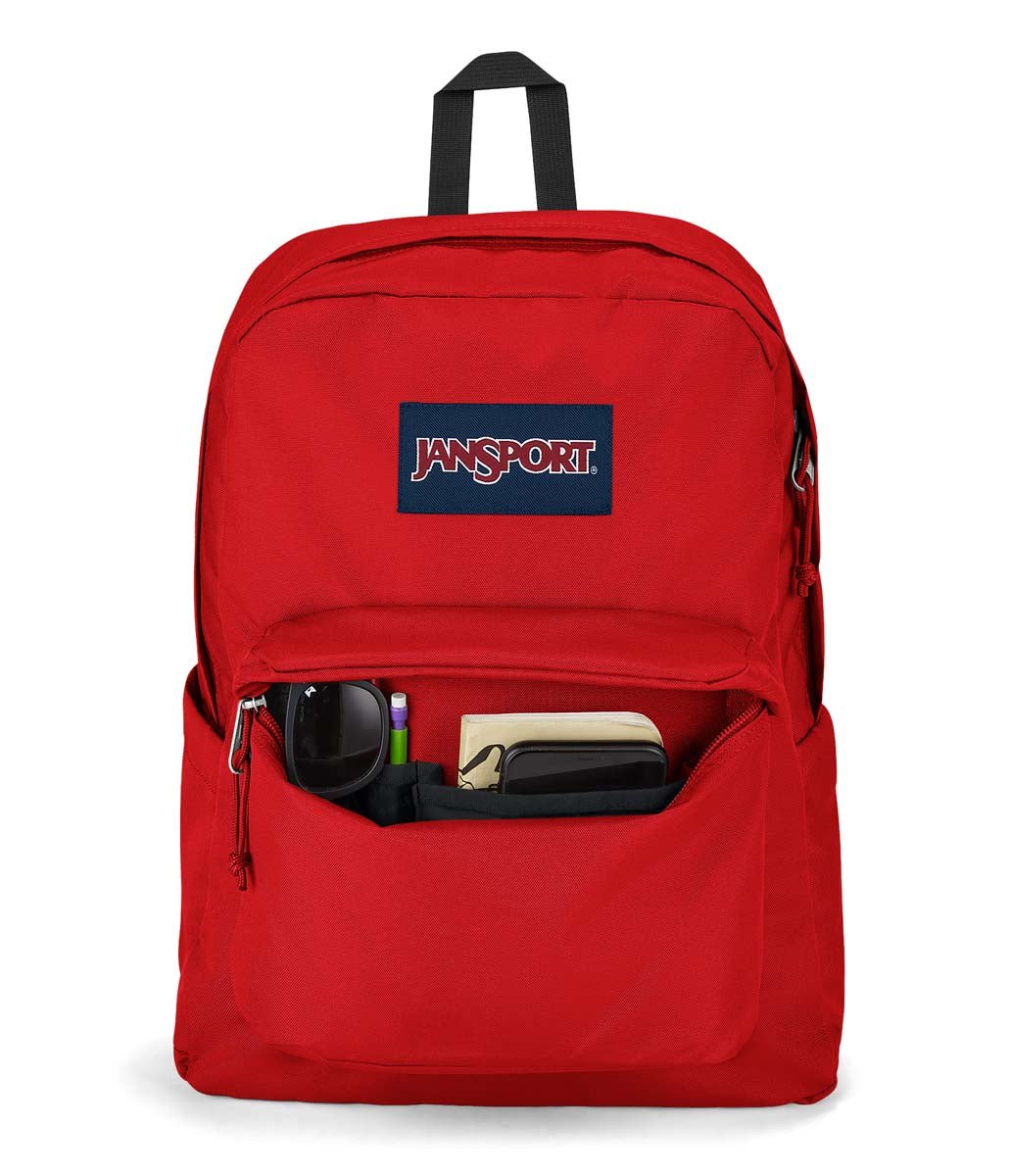Jansport Backpacks Red Tape JanSport SuperBreak Plus Backpack - Red Tape