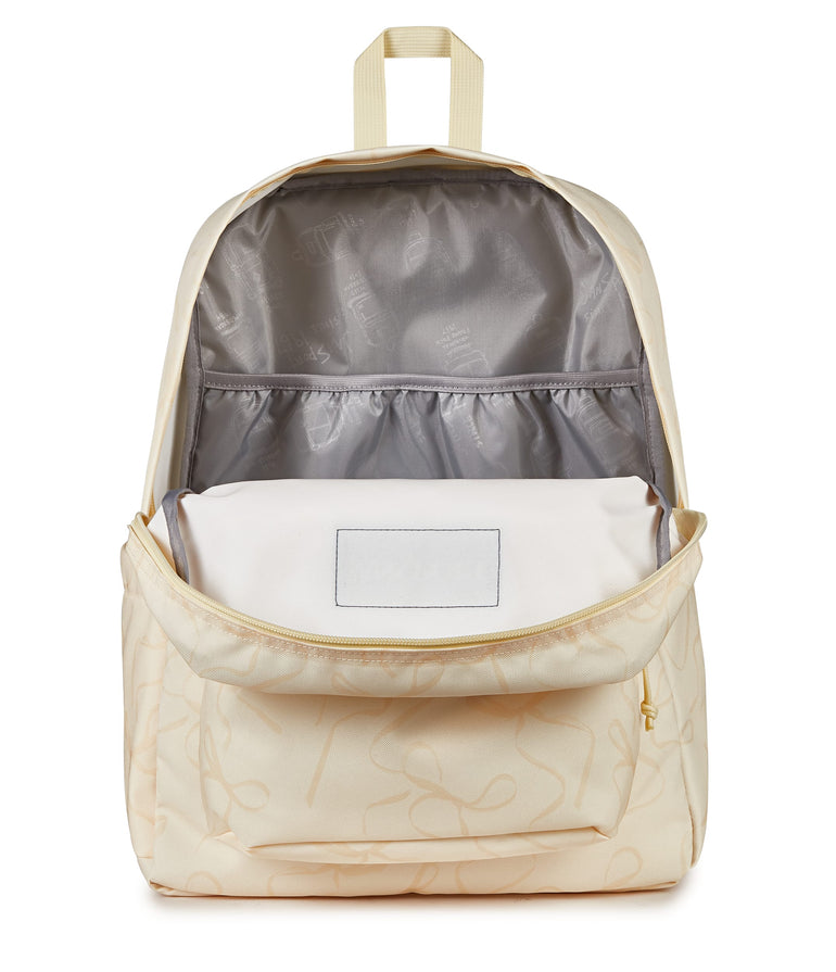 Jansport Backpacks Rows of Bows Lemon JanSport SuperBreak Plus Backpack - Rows of Bows Lemon