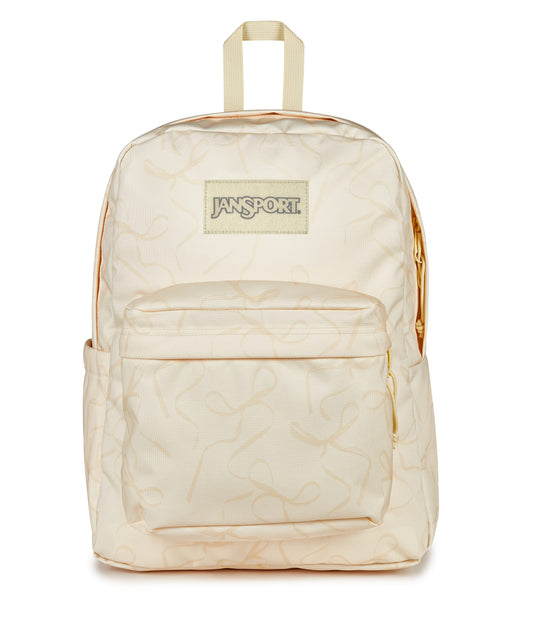 Jansport Backpacks Rows of Bows Lemon JanSport SuperBreak Plus Backpack - Rows of Bows Lemon