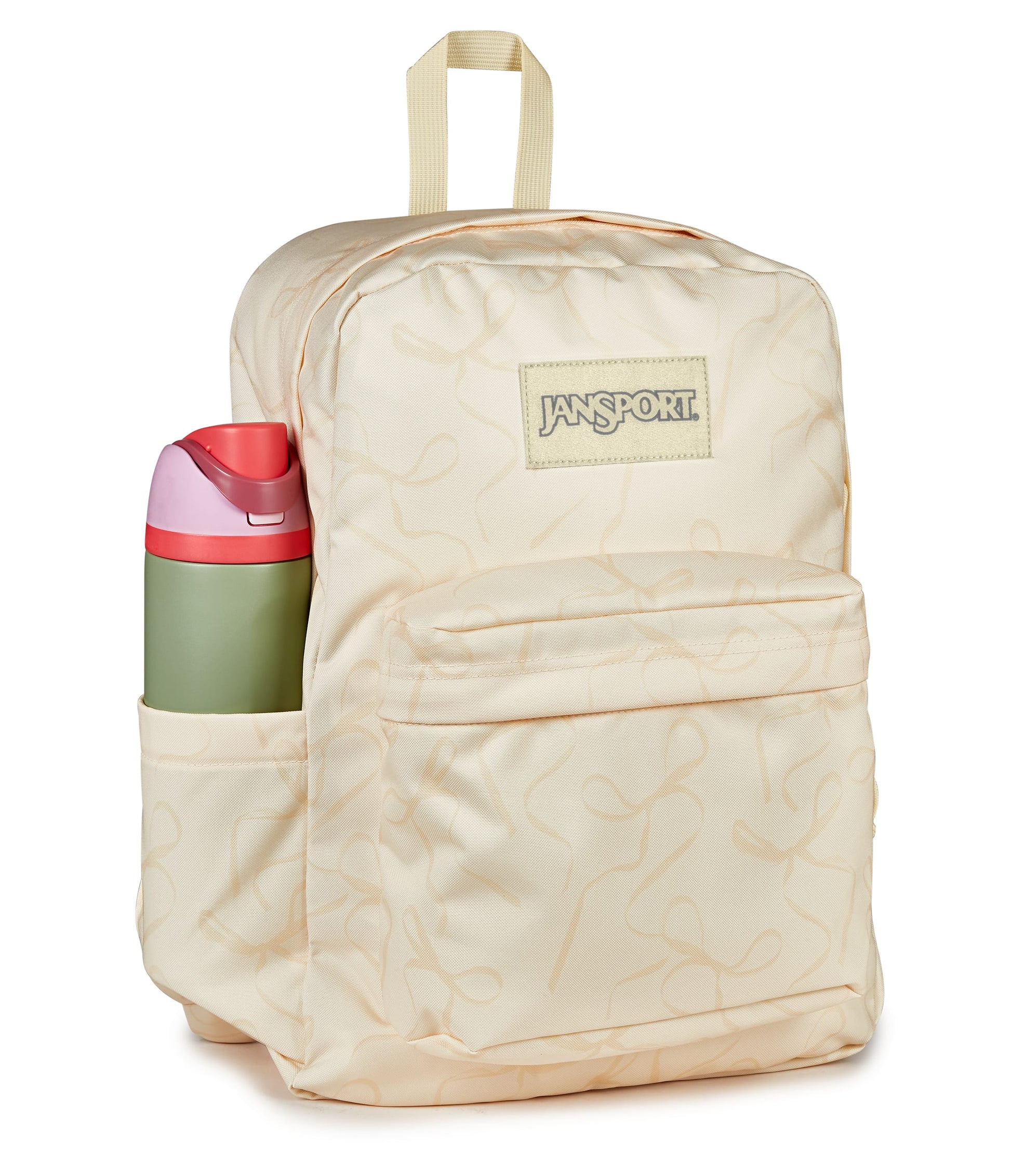 Jansport Backpacks Rows of Bows Lemon JanSport SuperBreak Plus Backpack - Rows of Bows Lemon