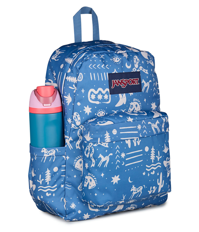 Jansport Backpacks Yeehaw and Horses Elemental Blue JanSport SuperBreak Plus Backpack - Yeehaw and Horses Elemental Blue