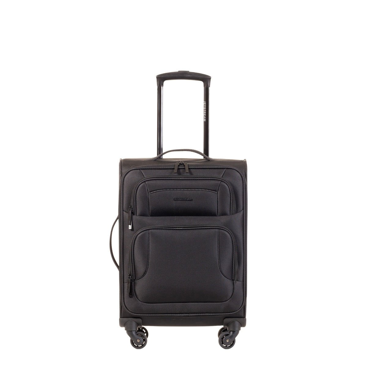 Jetstream Luggage Black Jetstream 20 Inch Lightweight Spinner Luggage Carry-On Luggage