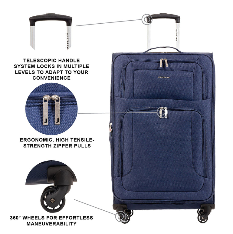 Jetstream Luggage Jetstream 28 Inch Spinner Expandable Luggage