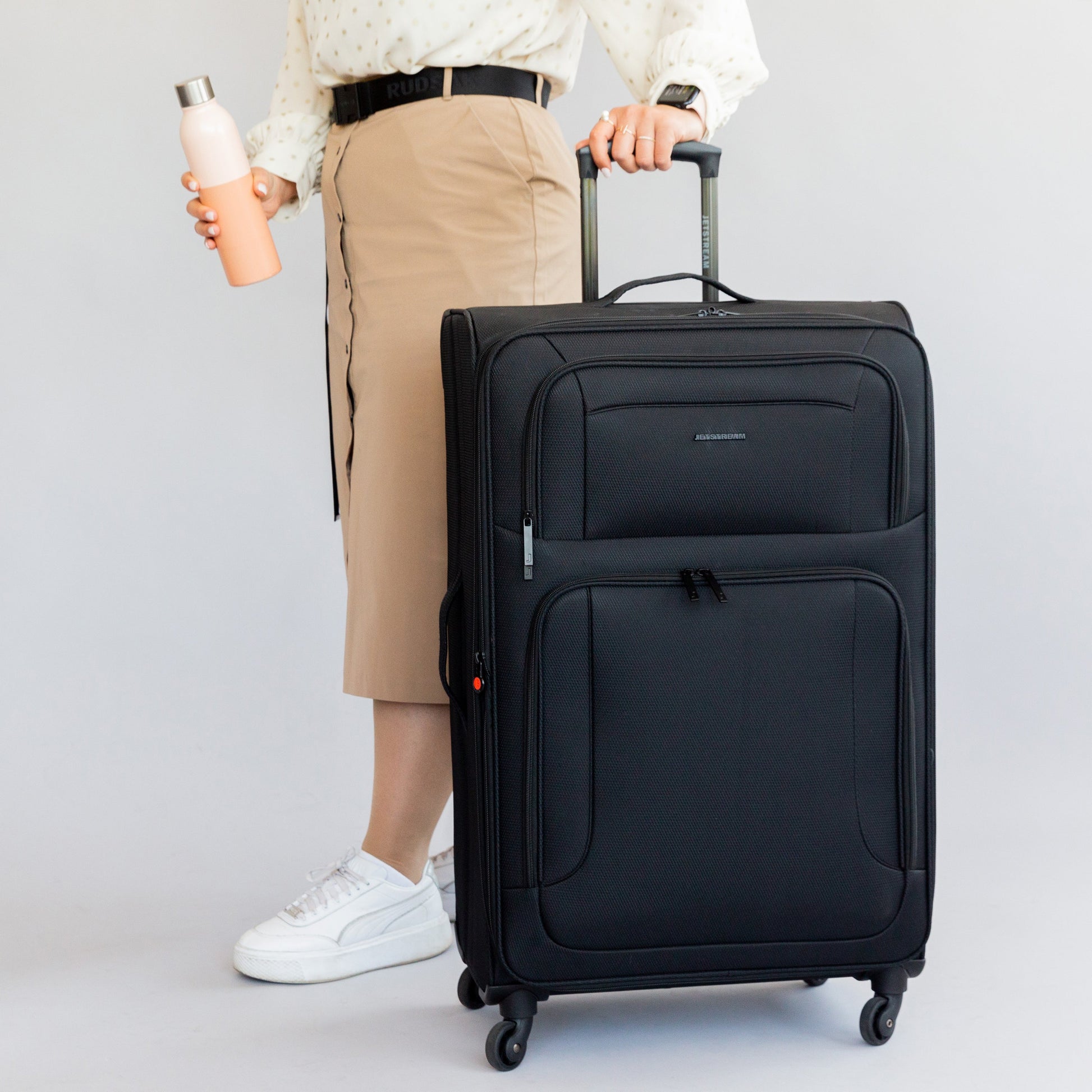 Jetstream Luggage Jetstream 3 Piece Spinner Expandable Luggage Set