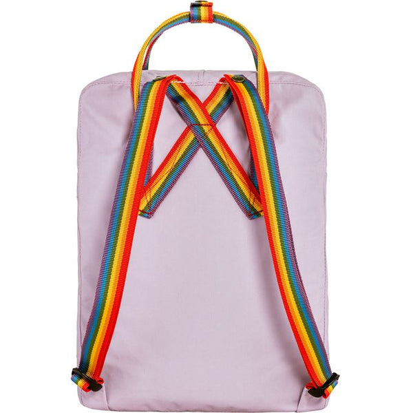 Fjallraven Kanken Rainbow Backpack - Pastel Lavender-Rainbow Pattern