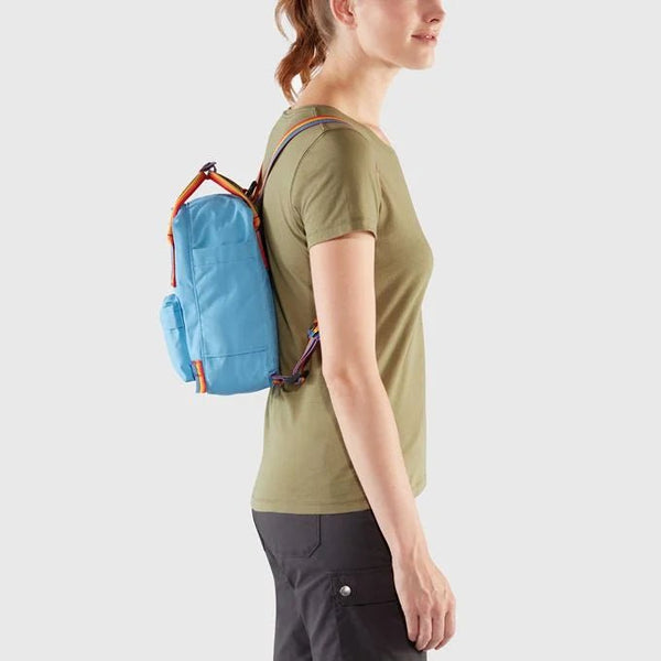 Fjallraven Kanken Rainbow Mini Backpack - Pastel Lavender-Rainbow Pattern