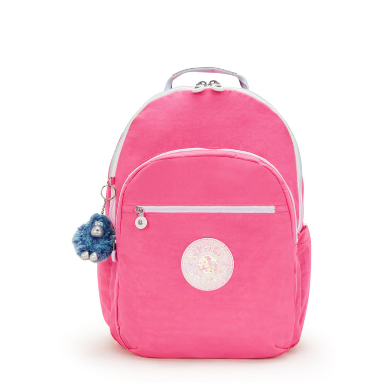 Kipling Backpacks Happy Pink Mix Kipling Seoul Extra Large 17" Laptop Backpack - Happy Pink Mix
