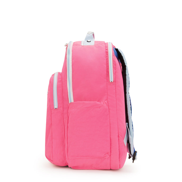 Kipling Backpacks Happy Pink Mix Kipling Seoul Extra Large 17" Laptop Backpack - Happy Pink Mix