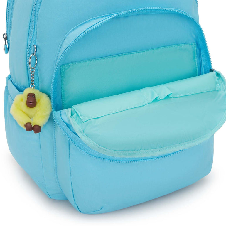 Kipling Backpacks Splash Blue Kipling Seoul Large 15" Laptop Backpack - Splash Blue