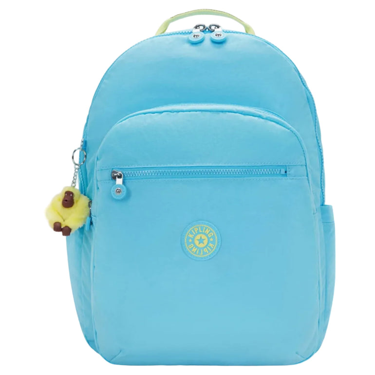 Kipling Backpacks Splash Blue Kipling Seoul Large 15" Laptop Backpack - Splash Blue