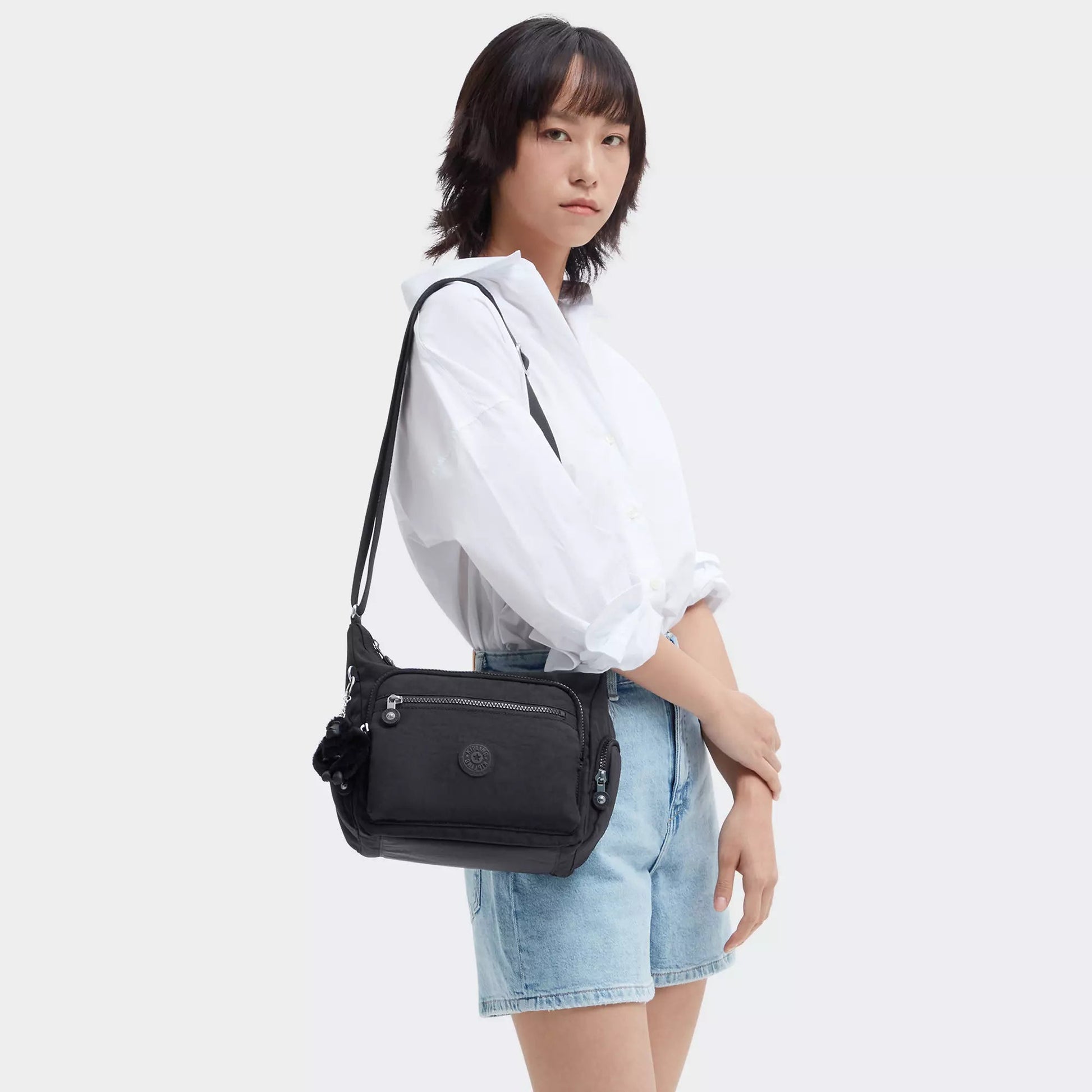 Kipling Cross-Body Bag Black Noir Kipling Gabbie Small Crossbody Bag - Black Noir