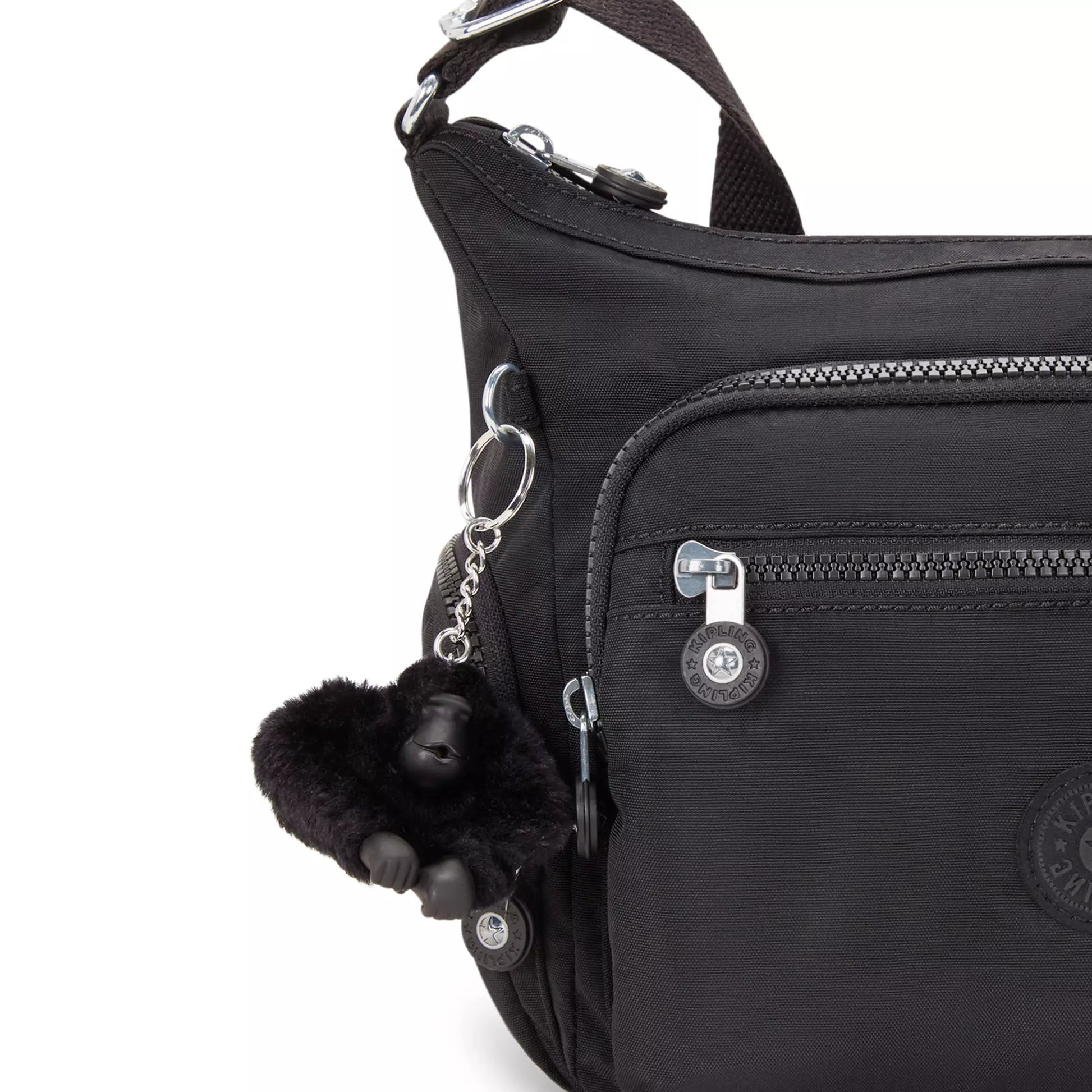 Kipling Cross-Body Bag Black Noir Kipling Gabbie Small Crossbody Bag - Black Noir