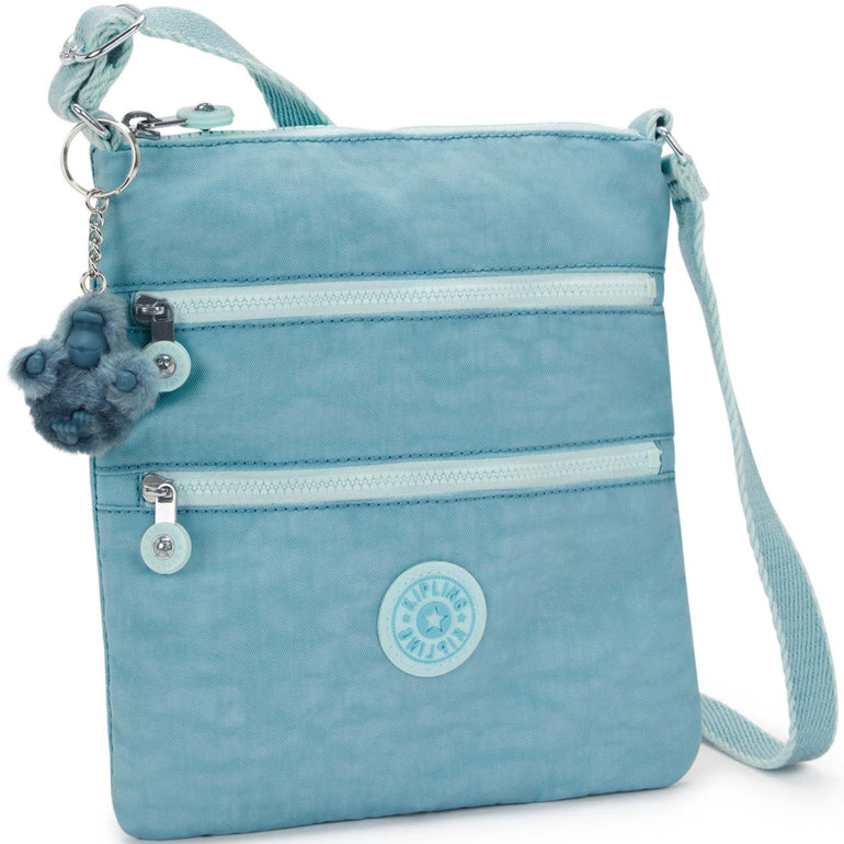 Kipling Cross-Body Bag Blue Cool Kipling Keiko Crossbody Mini Bag - Blue Cool