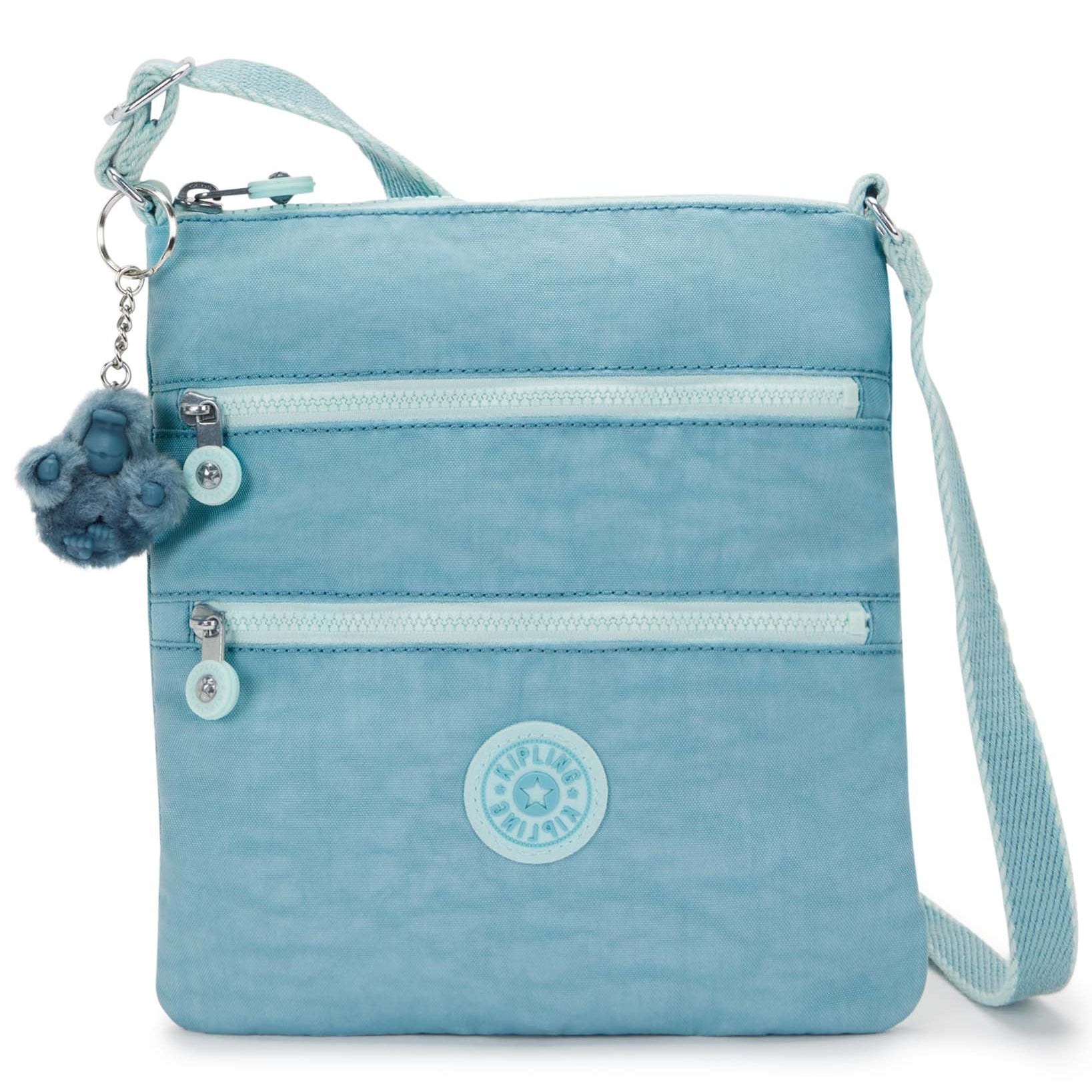Kipling Cross-Body Bag Blue Cool Kipling Keiko Crossbody Mini Bag - Blue Cool