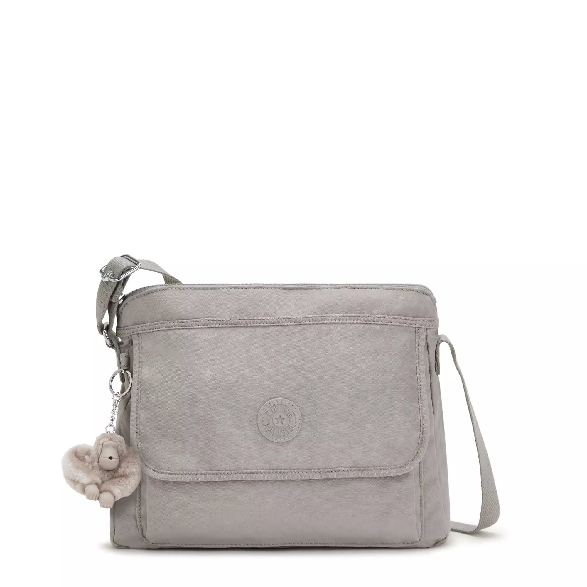 Kipling Cross-Body Bag Grey Gris Kipling Aisling Crossbody Bag - Grey Gris