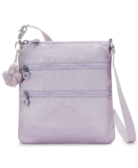 Kipling Cross-Body Bag Lilac Moon Metallic Kipling Keiko Metallic Crossbody Mini Bag - Lilac Moon Metallic