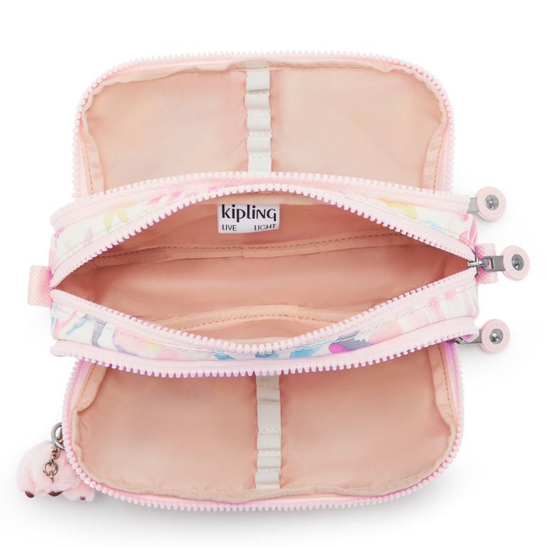 Kipling Pencil Case Aqua Sea Kipling Gitroy Printed Pencil Case - Aqua Sea