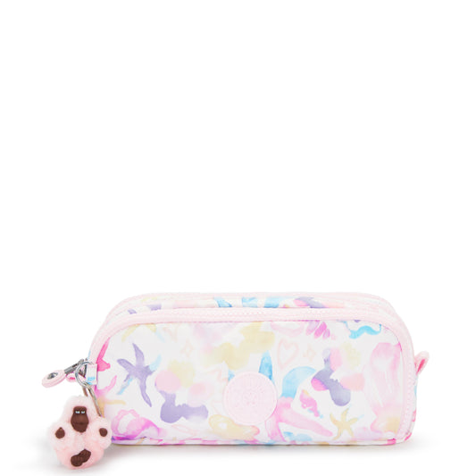 Kipling Pencil Case Aqua Sea Kipling Gitroy Printed Pencil Case - Aqua Sea