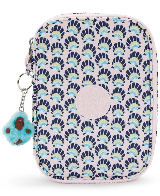 Kipling Pencil Case Geo Shell Kipling 100 Pens Printed Case - Geo Shell