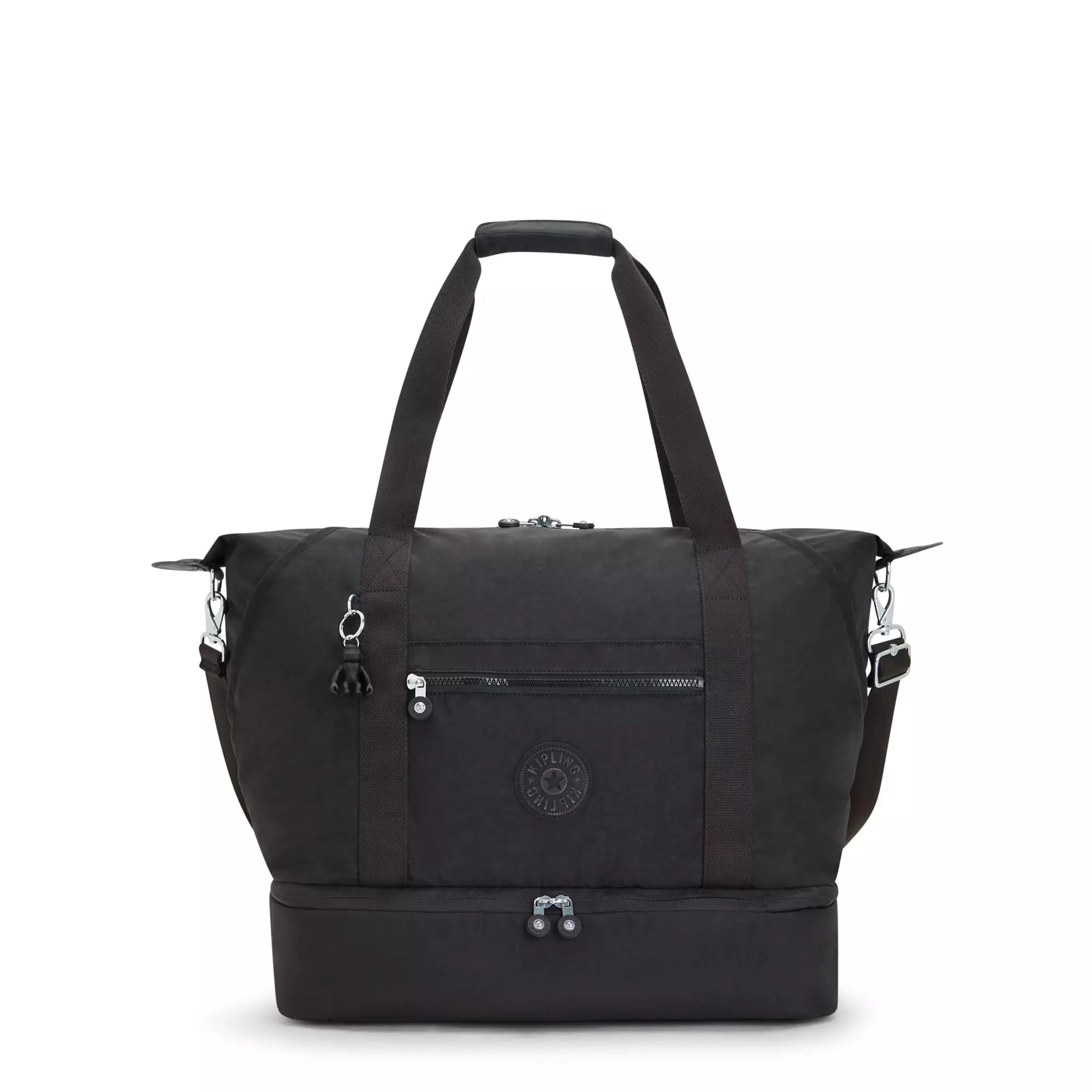 Kipling Tote Bag Black Noir Kipling Art M Weekender Tote Bag - Black Noir