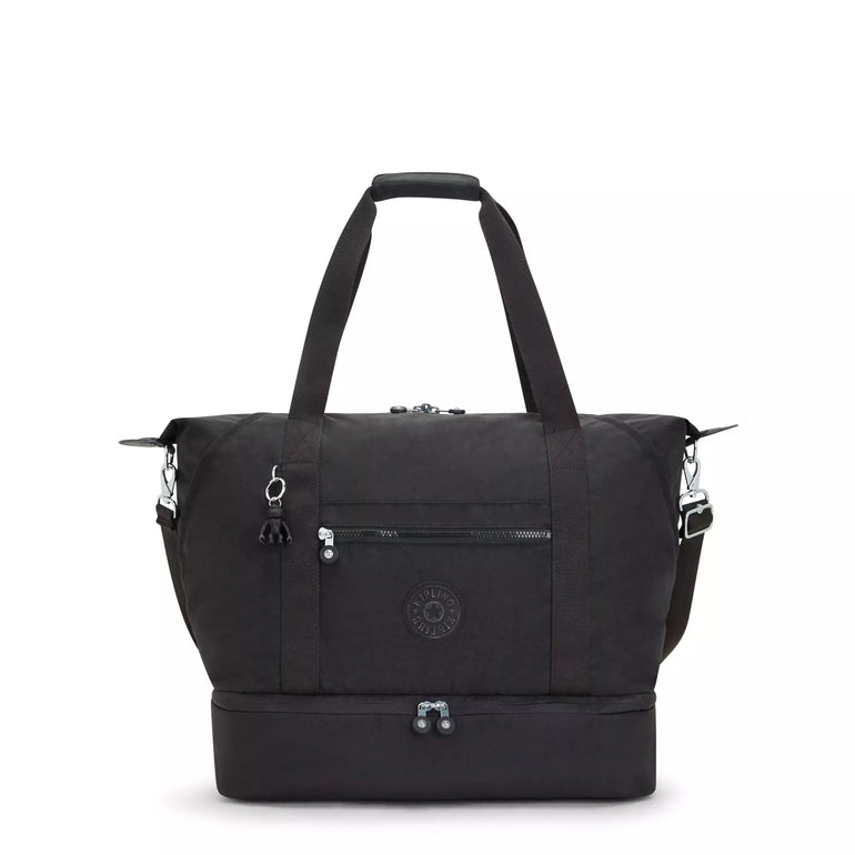 Kipling Tote Bag Black Noir Kipling Art M Weekender Tote Bag - Black Noir