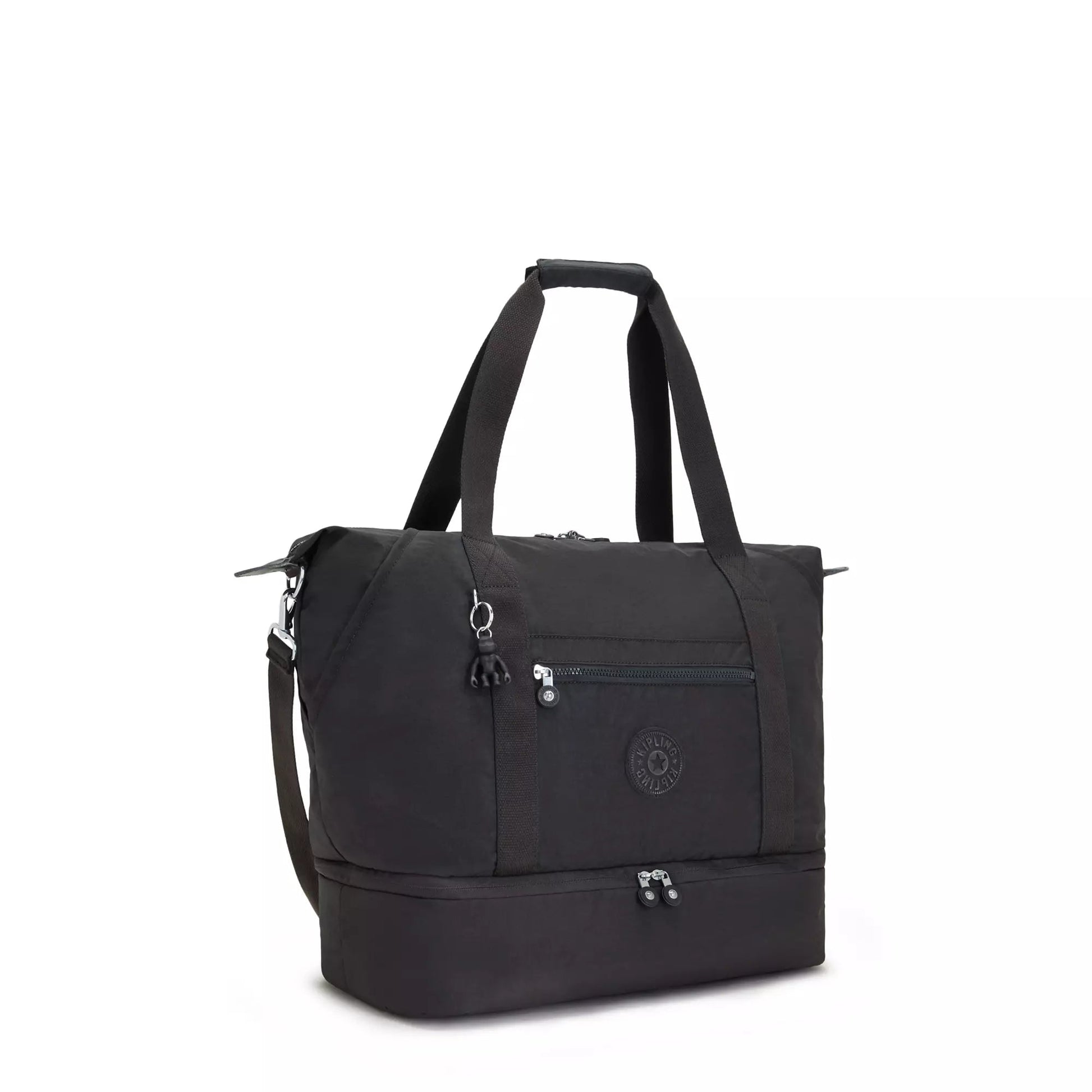Kipling Tote Bag Black Noir Kipling Art M Weekender Tote Bag - Black Noir