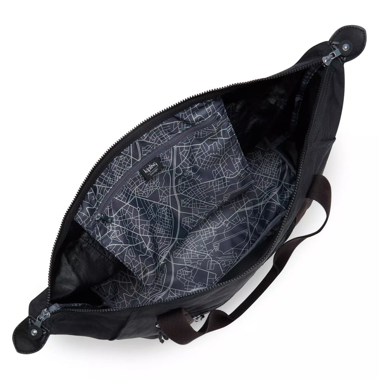 Kipling Tote Bag Black Noir Kipling Art M Weekender Tote Bag - Black Noir
