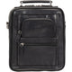 Mancini Bags Black Mancini Buffalo Double Compartment Unisex Bag