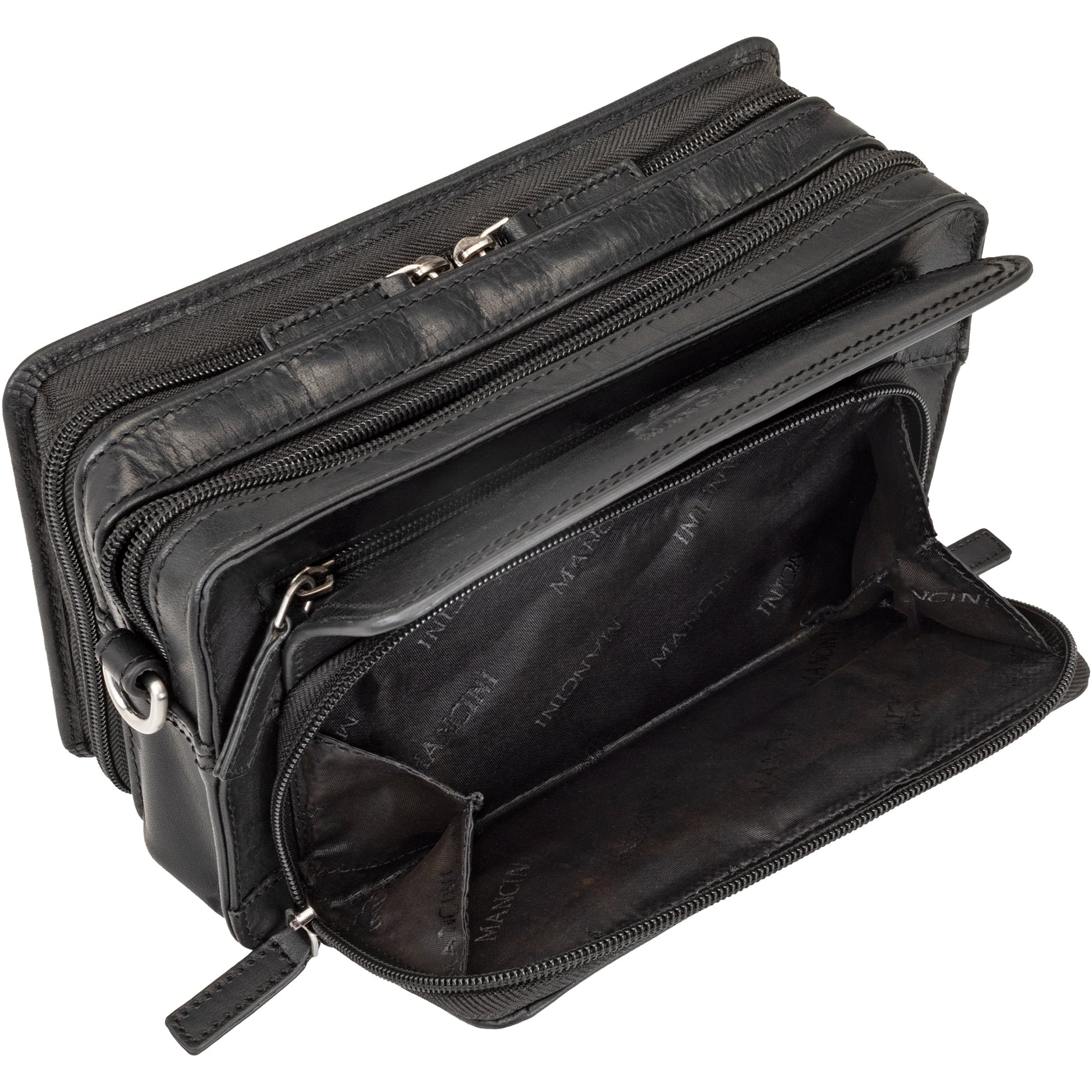 Mancini Bags Mancini Buffalo Unisex Bag with Zippered Organizer Pocket