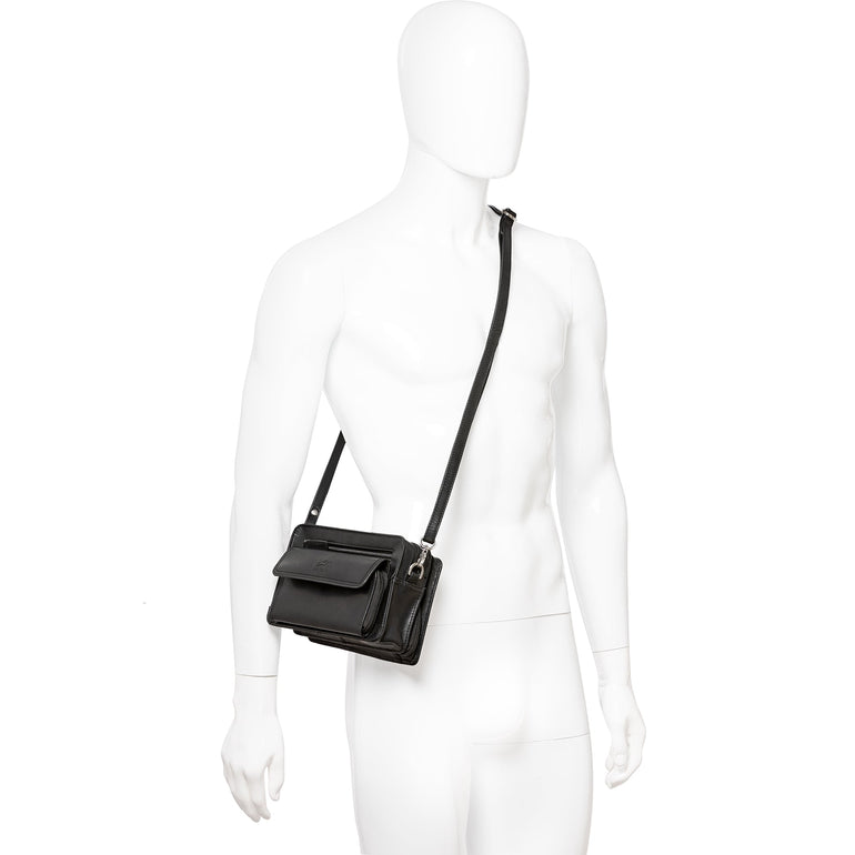 Mancini Bags Mancini Buffalo Unisex Bag with Zippered Organizer Pocket