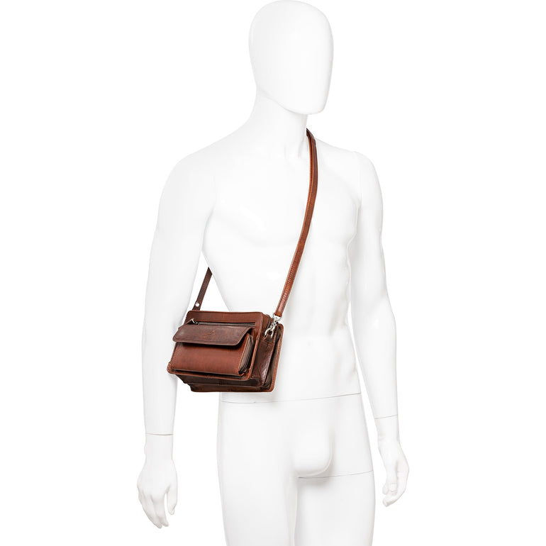 Mancini Bags Mancini Buffalo Unisex Bag with Zippered Organizer Pocket