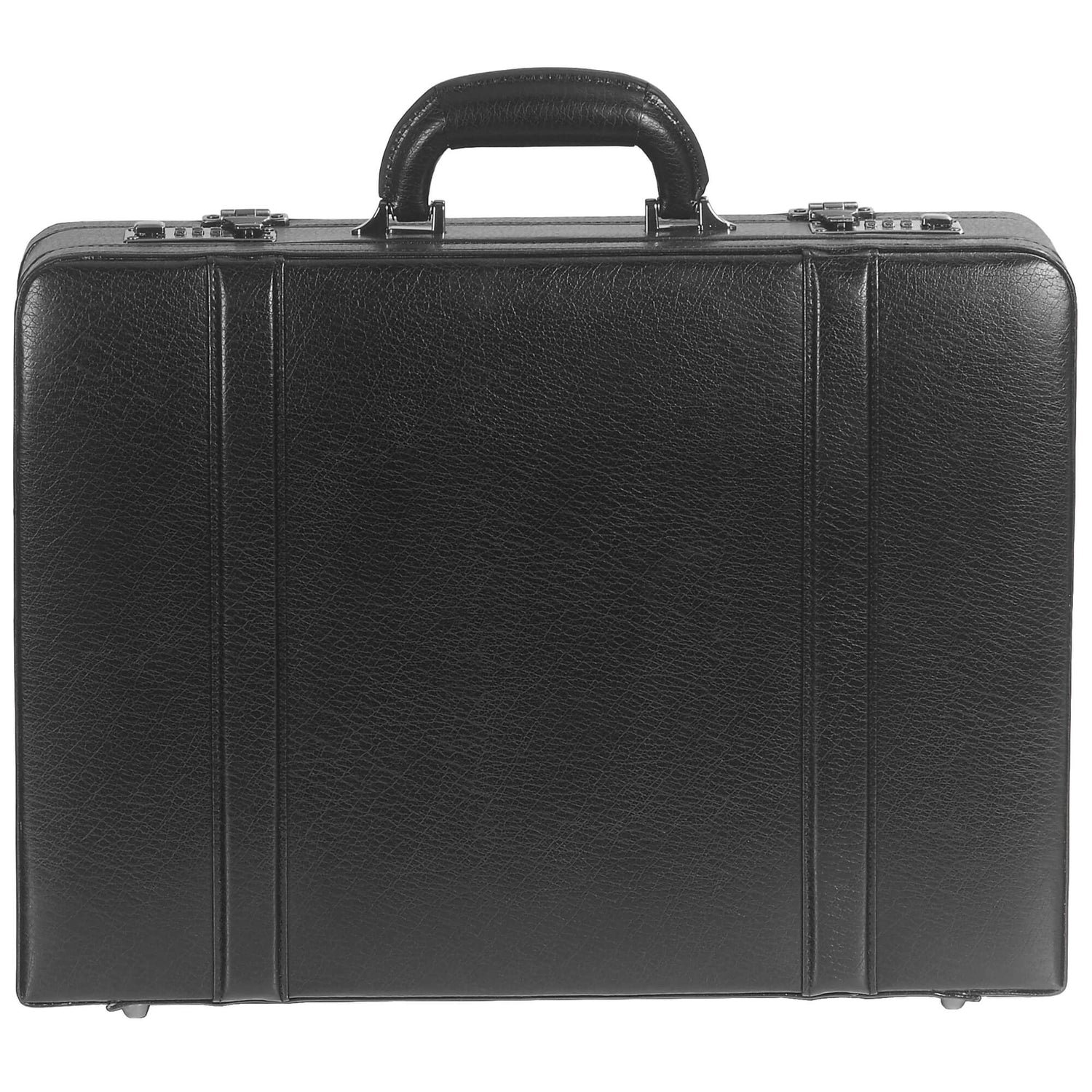 Mancini Briefcases Black Mancini BUSINESS Collection Expandable Attaché Case