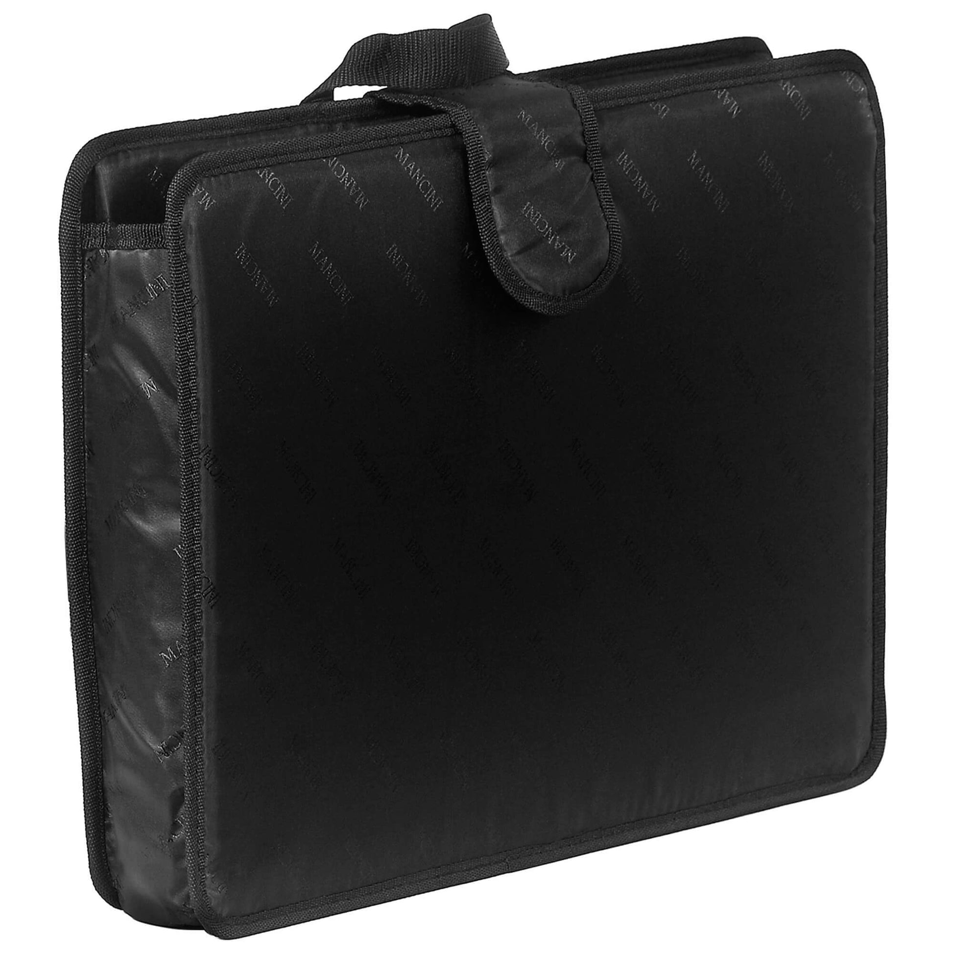 Mancini Briefcases Mancini BUSINESS Collection Deluxe Leather Wheeled Catalog Case