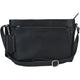 Mancini Cross-Body Bag Black Mancini Pebbled Loretta Crossbody Handbag with Organizer