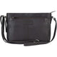 Mancini Cross-Body Bag Brown Mancini Pebbled Loretta Crossbody Handbag with Organizer