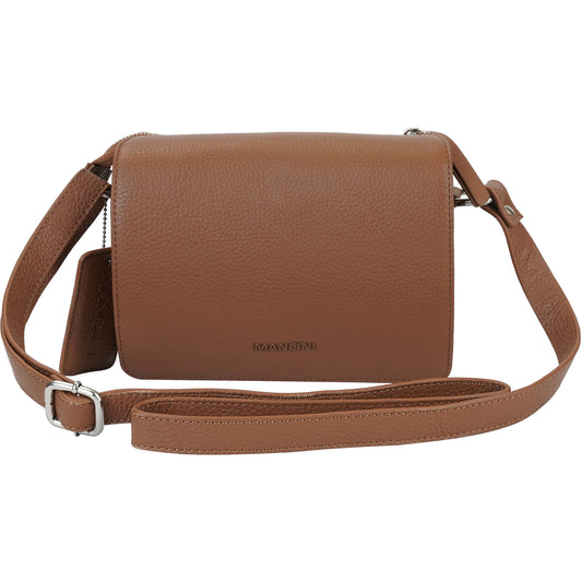 Mancini Cross-Body Bag Camel Mancini Pebbled Connie Small Crossbody Handbag