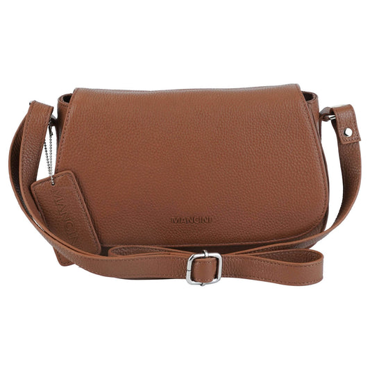 Mancini Cross-Body Bag Camel Mancini Pebbled Isabella Crossbody Handbag