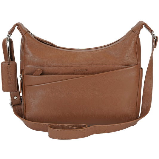 Mancini Cross-Body Bag Camel Mancini Pebbled June Crossbody Handbag