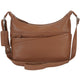 Mancini Cross-Body Bag Camel Mancini Pebbled June Crossbody Handbag