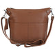 Mancini Cross-Body Bag Camel Mancini Pebbled Susan Crossbody Hobo