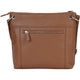 Mancini Cross-Body Bag Camel Mancini Pebbled Trish Crossbody Handbag with Organizer