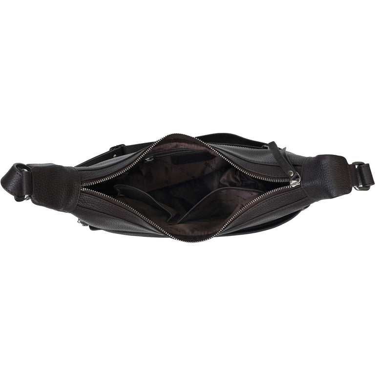 Mancini Cross-Body Bag Mancini Pebbled June Crossbody Handbag