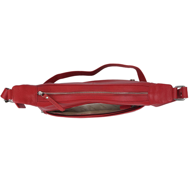 Mancini Cross-Body Bag Mancini Pebbled June Crossbody Handbag
