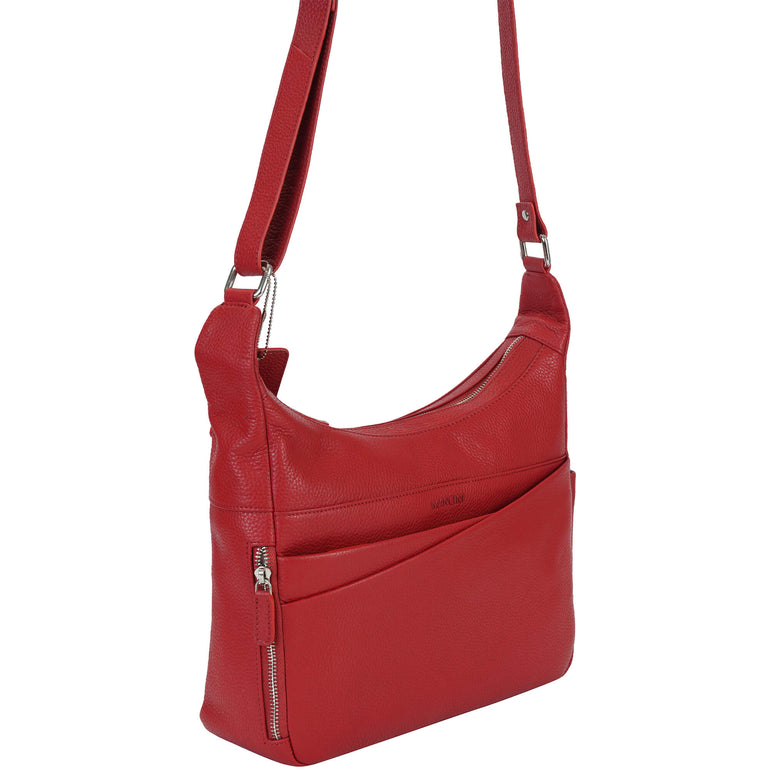 Mancini Cross-Body Bag Mancini Pebbled June Crossbody Handbag