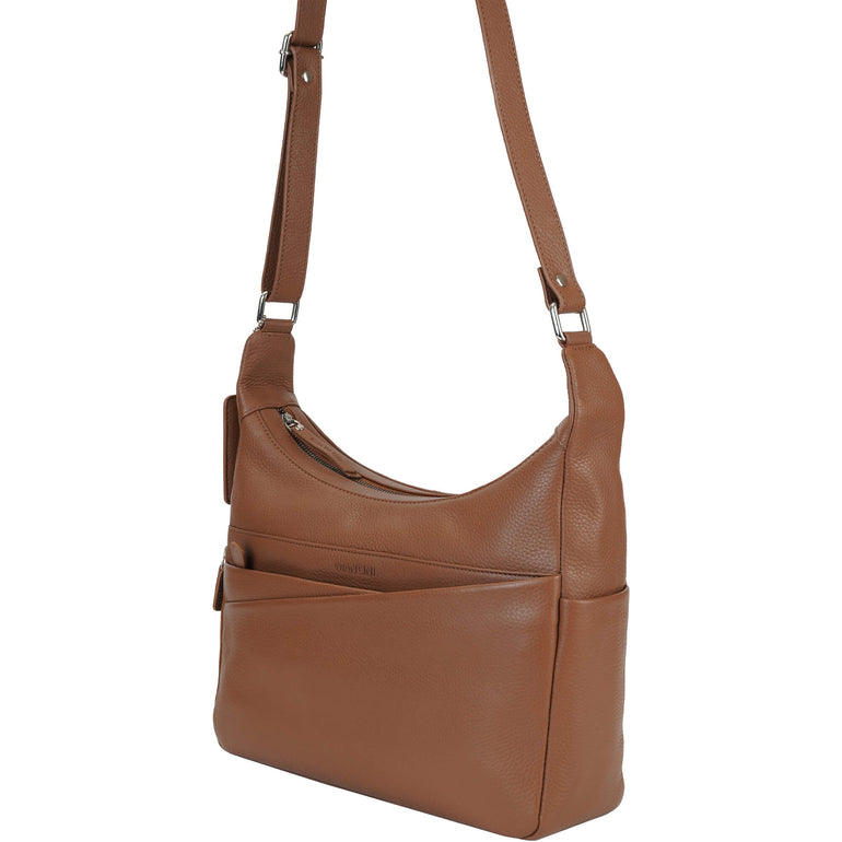 Mancini Cross-Body Bag Mancini Pebbled June Crossbody Handbag