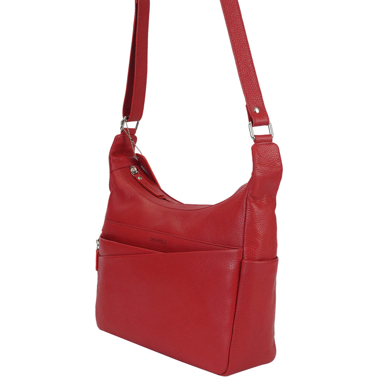 Mancini Cross-Body Bag Mancini Pebbled June Crossbody Handbag