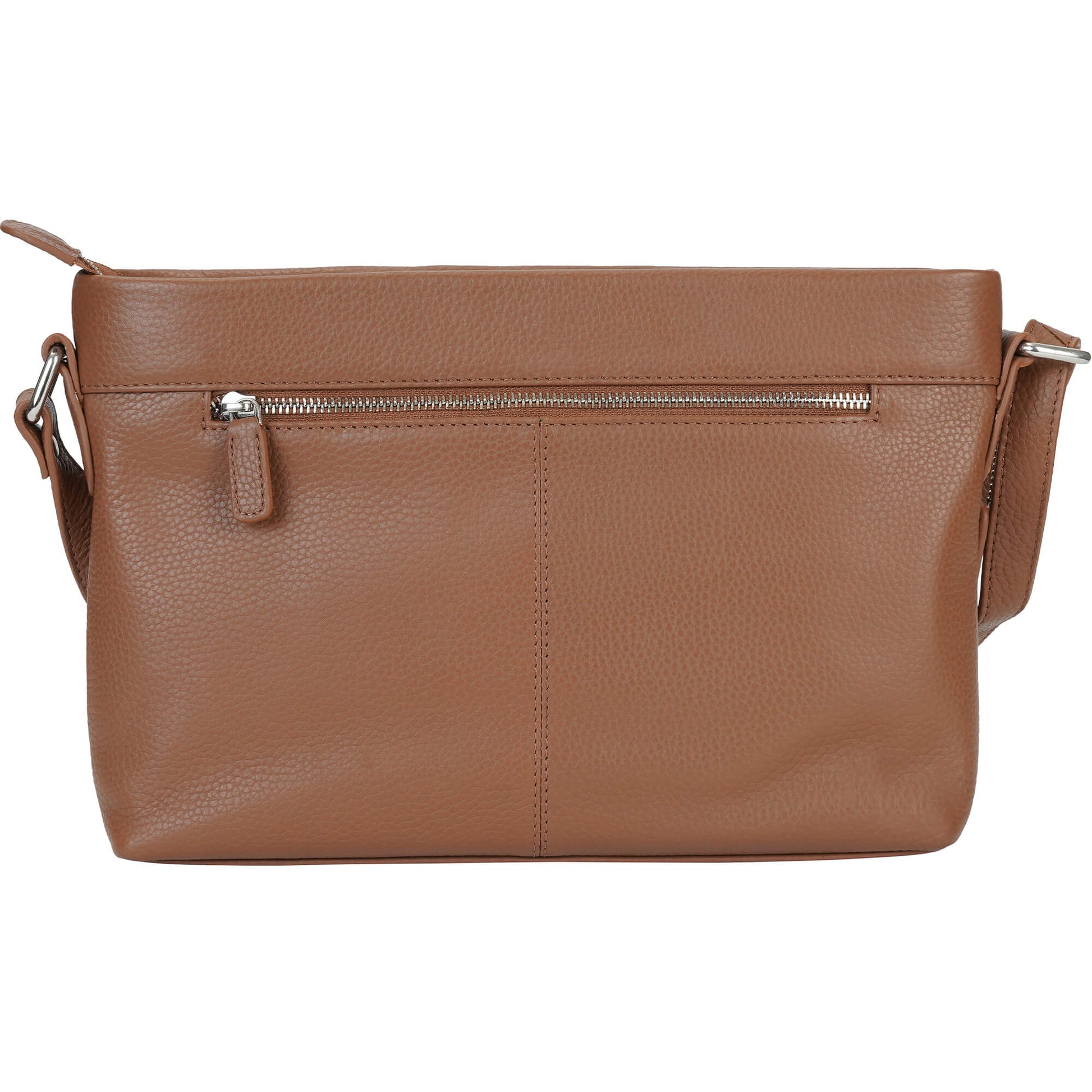 Mancini Cross-Body Bag Mancini Pebbled Loretta Crossbody Handbag with Organizer